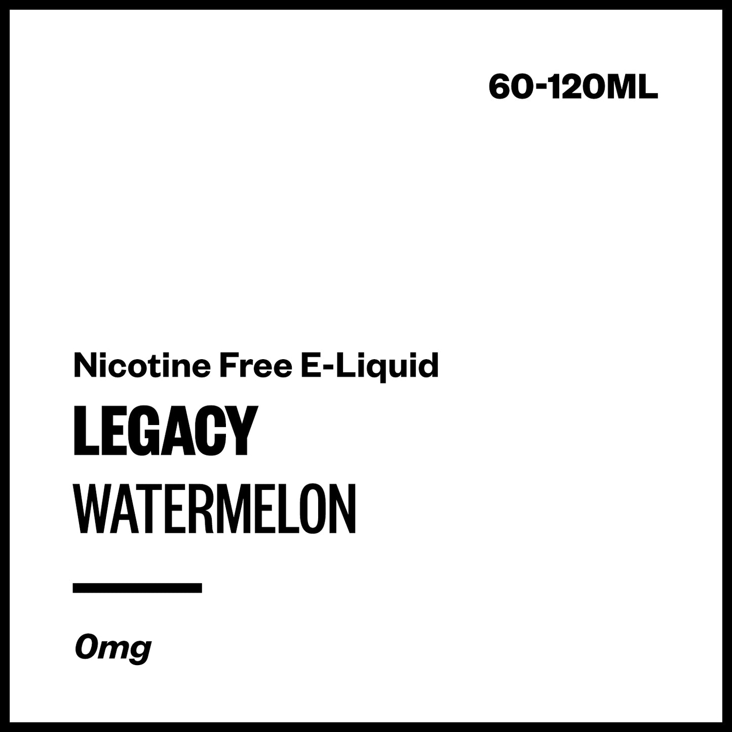 Legacy - Watermelon (Nicotine Free E-Liquid) | Vapourium NZ
