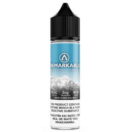 Remarkable - Menthol Tobacco - 60ml - Vapourium, Buy Vape NZ, Ecig, Vape Pens, Ejuice/Eliquid, Christchurch, Dunedin, Timaru