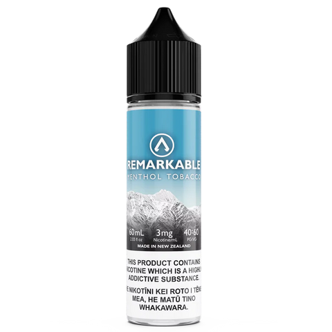 Remarkable - Menthol Tobacco - 60ml - Vapourium, Buy Vape NZ, Ecig, Vape Pens, Ejuice/Eliquid, Christchurch, Dunedin, Timaru