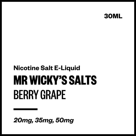 Mr Wicky's Salts - Berry Grape (Nic Salt E-Liquid) | Vapourium NZ