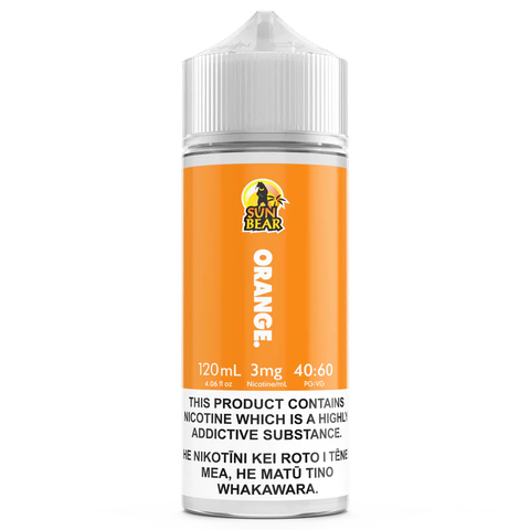 SunBear - Orange (ex-Tangerine) - 120ml - Vapourium, First brick & mortar vape shop in NZ, Vape NZ, Disposable Vapes NZ, Vape Juice, Eliquid, Nic Salts, Freebase, Vaporium, Vapourium, Christchurch, Dunedin, Timaru.