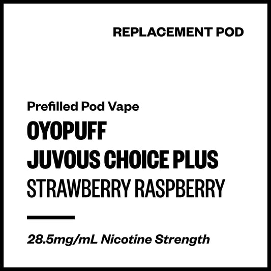 Oyopuff Juvous Choice Plus - Strawberry Raspberry (Replacement Pod) | Vapourium NZ