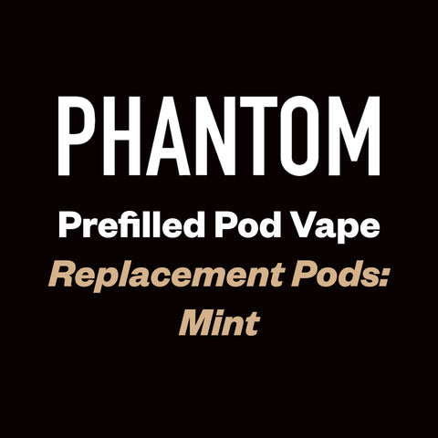 Phantom Pre-filled Replacement Pod - Mint - Vapourium, First brick & mortar vape shop NZ, Vape NZ, Disposable Vapes NZ, Vape Juice, Eliquid, Nic Salts, Freebase, Vaporium, Christchurch, Dunedin, Timaru NZ