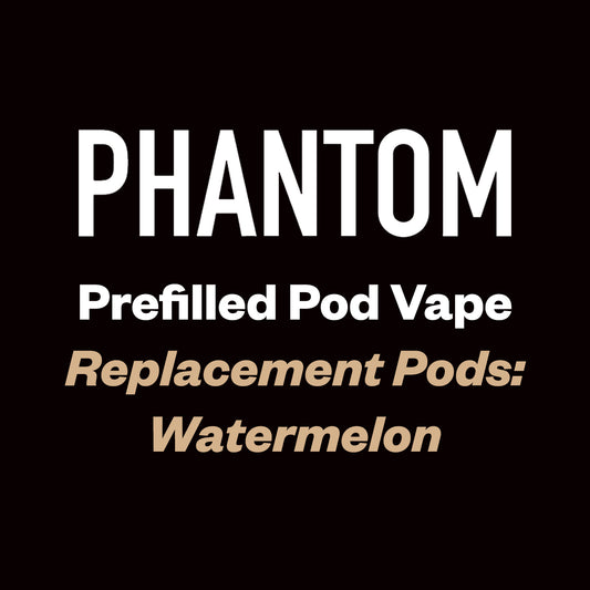 Phantom Pre-filled Replacement Pod - Watermelon - Vapourium, First brick & mortar vape shop NZ, Vape NZ, Disposable Vapes NZ, Vape Juice, Eliquid, Nic Salts, Freebase, Vaporium, Christchurch, Dunedin, Timaru NZ