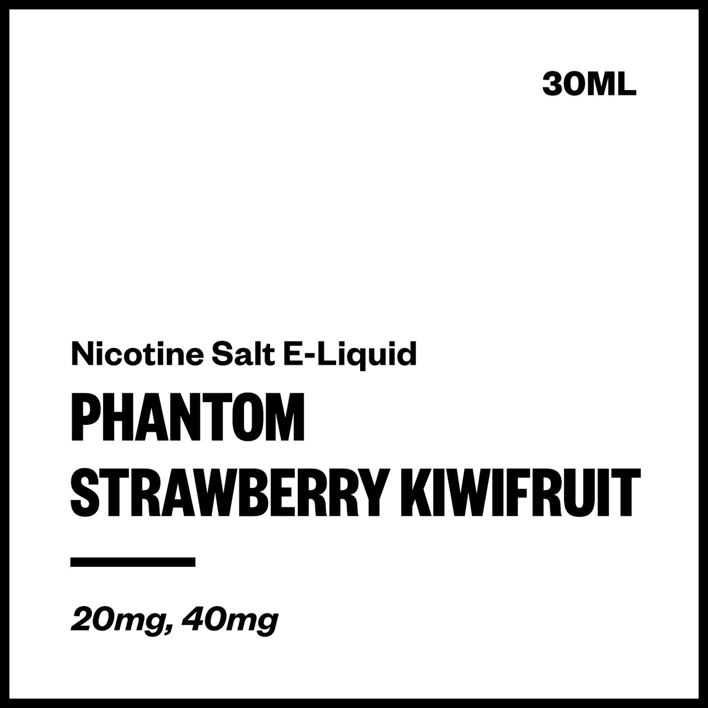 Phantom - Strawberry Kiwifruit (Nic Salt E-Liquid 30ml) | Vapourium NZ