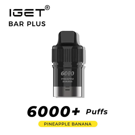 IGET Bar Plus - Pre-filled Replacement Pod - Pineapple Banana - Vapourium Vape Shop NZ, Vape NZ, Disposable Vapes NZ, ZipPay/Afterpay Vape NZ, Vape Juice, Eliquid, Nic Salts, Freebase, Vaporium, Vapourium, Christchurch, Dunedin, Timaru.