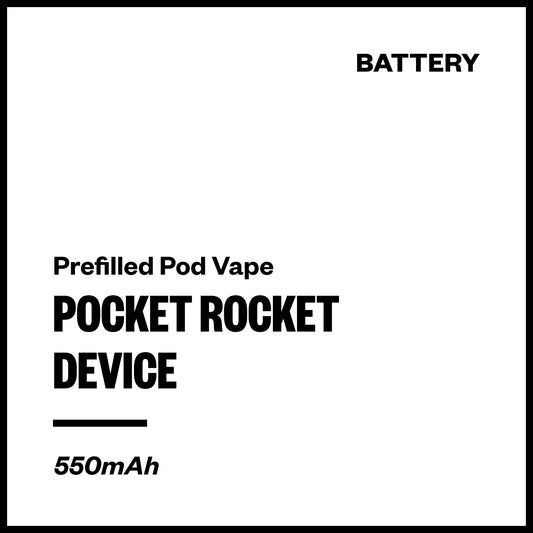 Pocket Rocket Prefilled Pod Vape (Battery Only) | Vapourium NZ