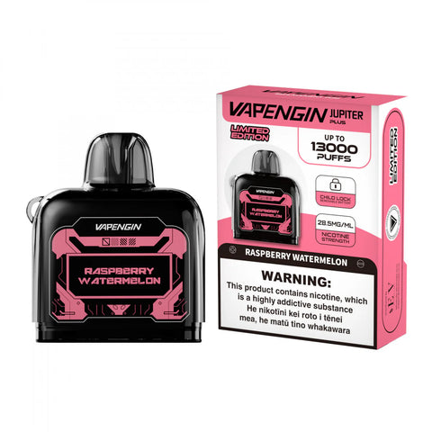 Vapengin Jupiter 2 Replacement Pods 13000 Puffs - Raspberry Watermelon - Vapourium