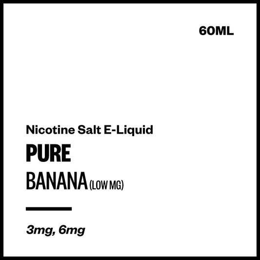 Pure - Banana (Low MG Nic Salt E-Liquid 60ml) | Vapourium NZ