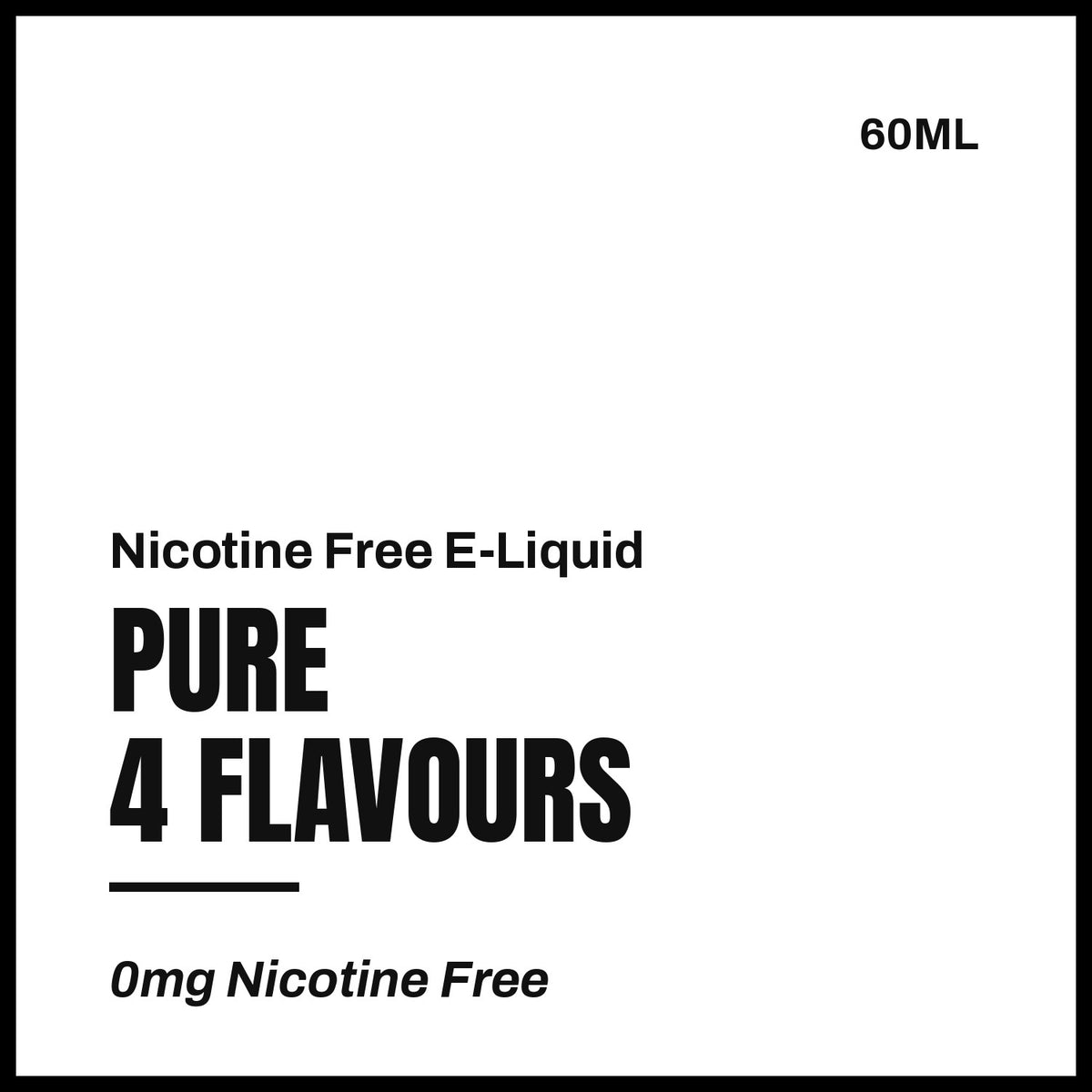 Pure Nicotine Free E-Liquid