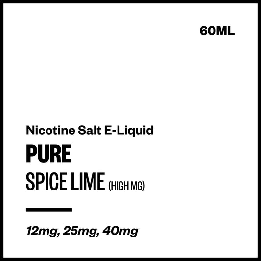 Pure - Spice Lime (High MG Nic Salt E-Liquid 30ml) | Vapourium NZ