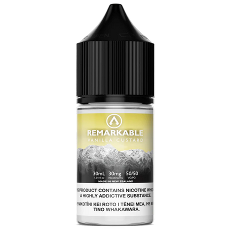 Remarkable Salts - Vanilla Custard - 30ml - Vapourium, Buy Vape NZ, Ecig, Vape Pens, Ejuice/Eliquid, Christchurch, Dunedin, Timaru