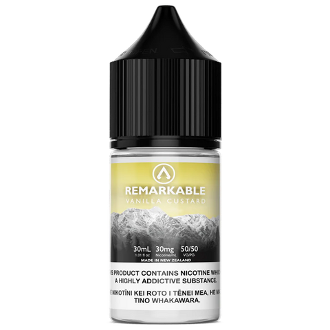 Remarkable Salts - Vanilla Custard - 30ml - Vapourium, Buy Vape NZ, Ecig, Vape Pens, Ejuice/Eliquid, Christchurch, Dunedin, Timaru