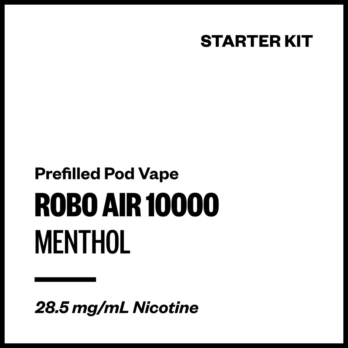 ROBO AIR 10000 - Menthol (Starter Kit) | Vapourium NZ