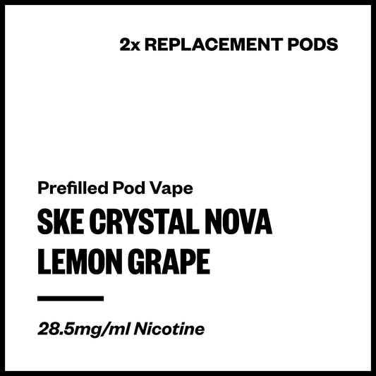SKE Crystal Nova - Lemon Grape (2x Replacement Pods) | Vapourium NZ