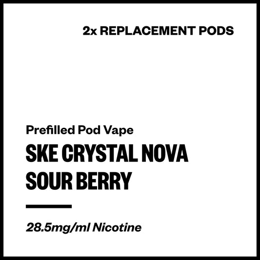 SKE Crystal Nova - Sour Berry (2x Replacement Pods) | Vapourium NZ