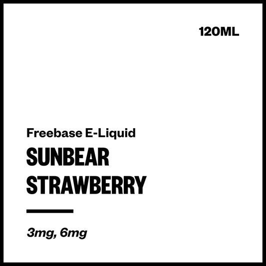 SunBear - Strawberry (Freebase E-Liquid 120ml) | Vapourium NZ