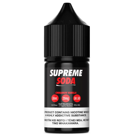 Supreme Soda Salts - Cinnamon Vanilla (ex-Cola) - 30ml - Vapourium Vape Shop NZ, Vape NZ, Disposable Vapes NZ, ZipPay/Afterpay Vape NZ, Vape Juice, Eliquid, Nic Salts, Freebase, Vaporium, Vapourium, Christchurch, Dunedin, Timaru.