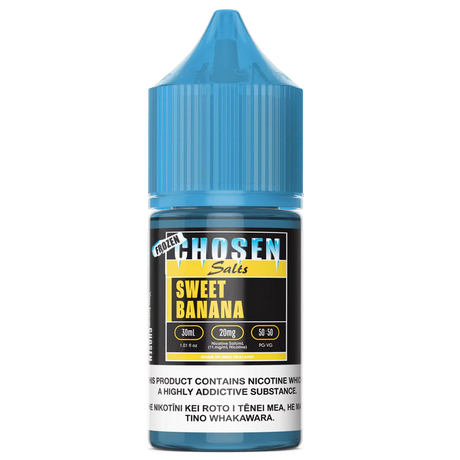 Frozen Chosen Salts - Sweet Banana - 30ml - 30ml - Vapourium, Buy Vape NZ, Ecig, Vape Pens, Ejuice/Eliquid, Christchurch, Dunedin, Timaru