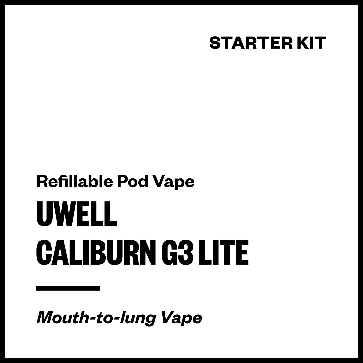 Uwell Caliburn G3 Lite Pod Kit | Vapourium NZ