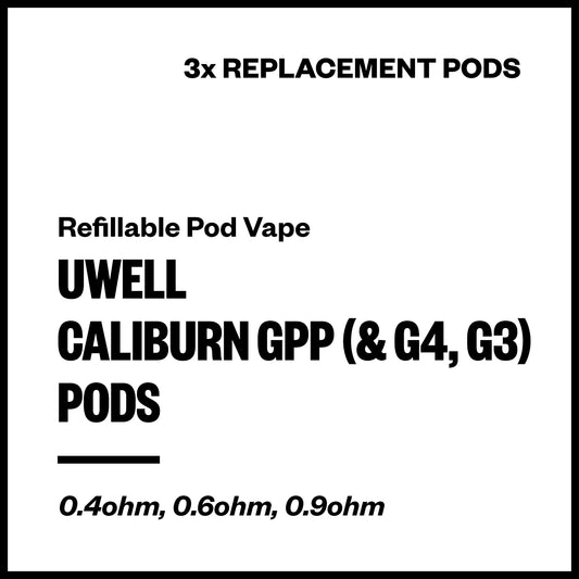Uwell Caliburn GPP (& G4, G3) Replacement Pods (3 Pack) | Vapourium NZ