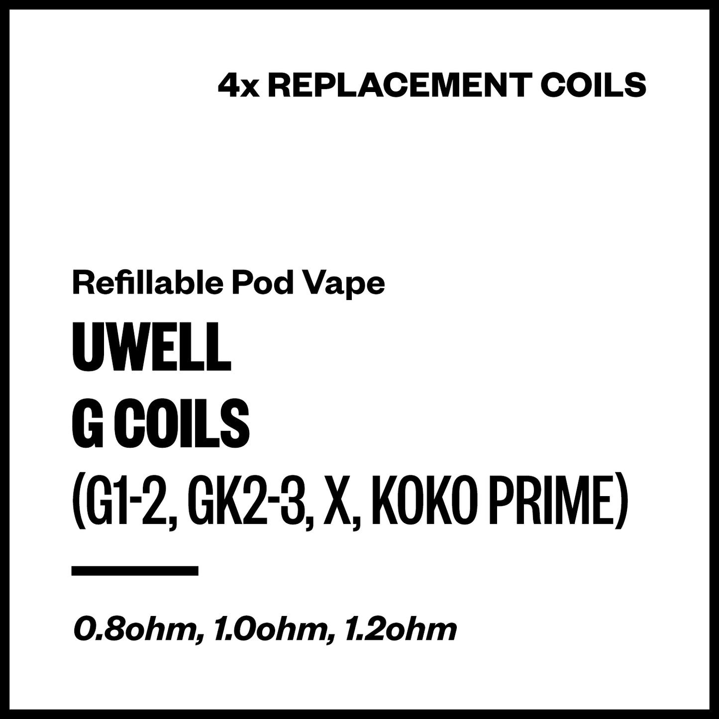 Uwell Caliburn G Coils (4 Pack) | Vapourium NZ
