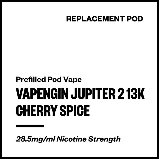 Vapengin Jupiter 2 - Cherry Spice (13,000 Puffs Replacement Pod) | Vapourium NZ