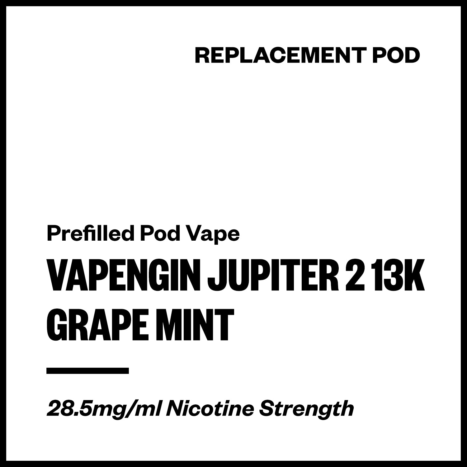 Vapengin Jupiter 2 - Grape Mint (13,000 Puffs Replacement Pod) | Vapourium NZ
