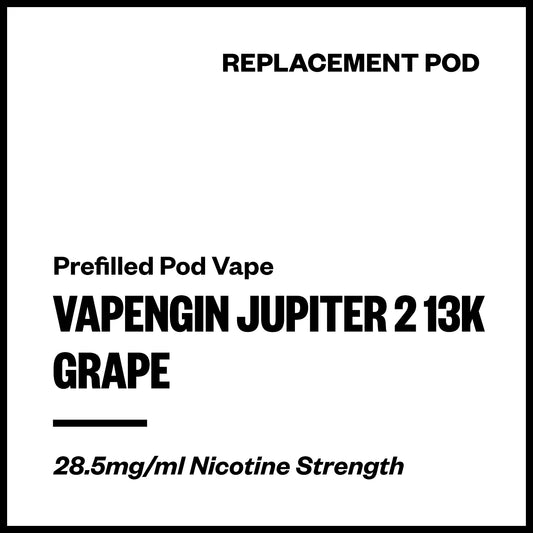 Vapengin Jupiter 2 - Grape (13,000 Puffs Replacement Pod) | Vapourium NZ