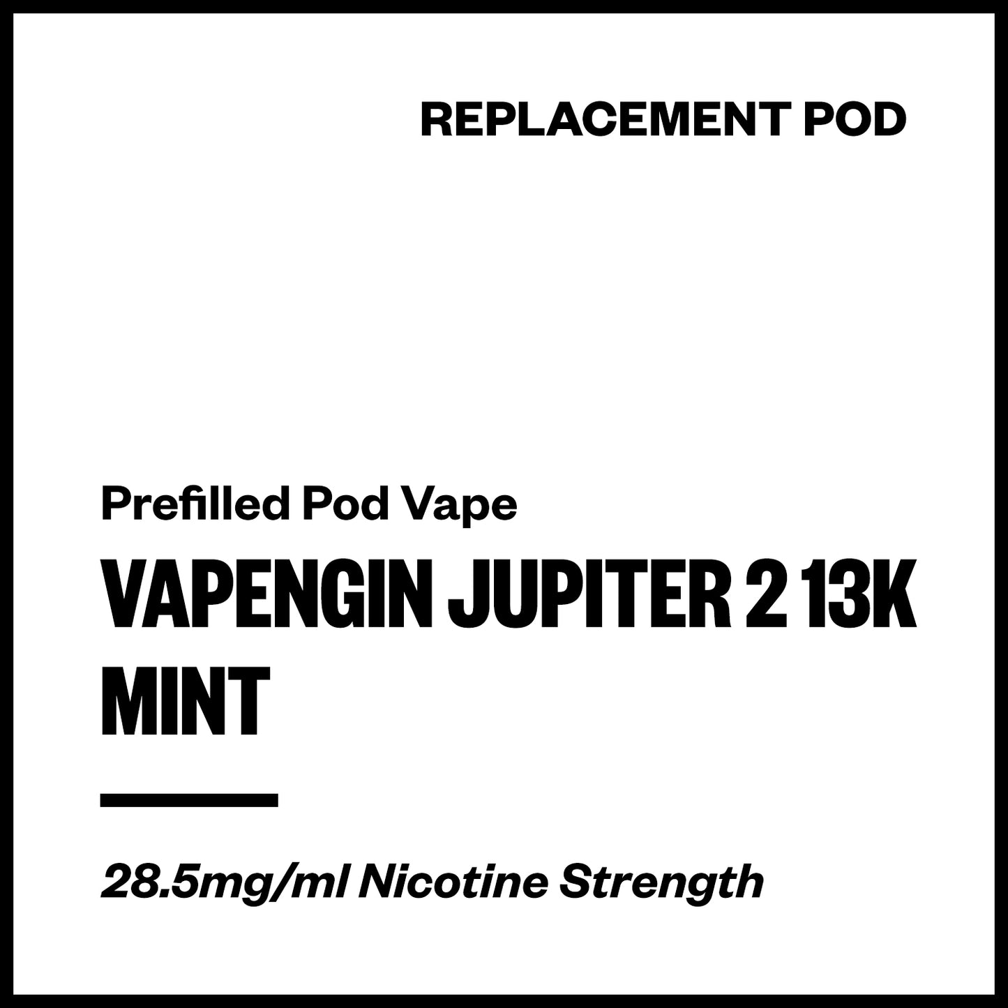 Vapengin Jupiter 2 - Mint (13,000 Puffs Replacement Pod) | Vapourium NZ