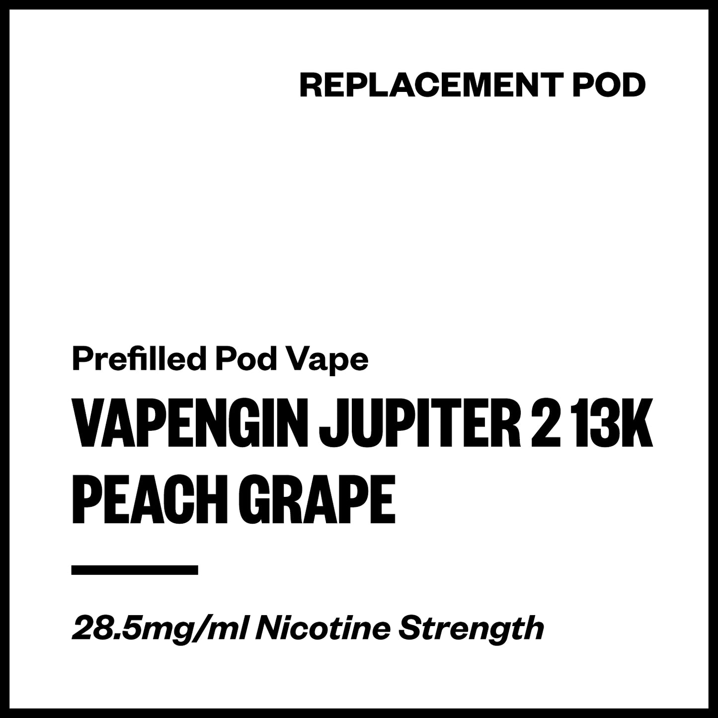 Vapengin Jupiter 2 - Peach Grape (13,000 Puffs Replacement Pod) | Vapourium NZ