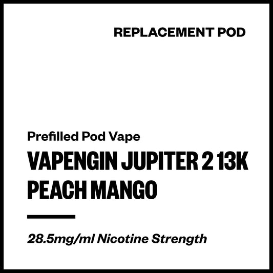 Vapengin Jupiter 2 - Peach Mango (13,000 Puffs Replacement Pod) | Vapourium NZ