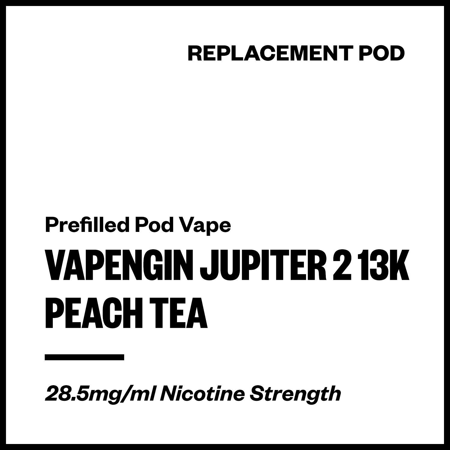 Vapengin Jupiter 2 - Peach Tea (13,000 Puffs Replacement Pod) | Vapourium NZ
