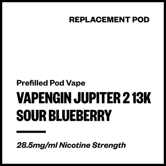 Vapengin Jupiter 2 - Sour Blueberry (13,000 Puffs Replacement Pod) | Vapourium NZ