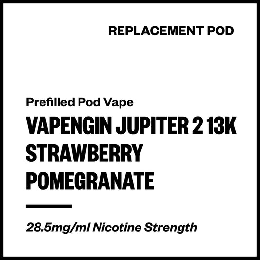 Vapengin Jupiter 2 - Strawberry Pomegranate (13,000 Puffs Replacement Pod) | Vapourium NZ