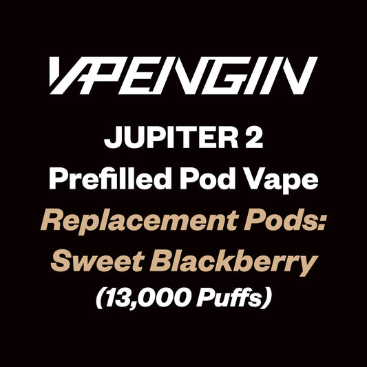 Vapengin Jupiter 2 Replacement Pods 13000 Puff - Sweet Blackberry - Vapourium - Dunedin, Christchurch, Timaru