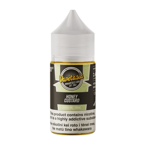 Vapetasia Killer Kustard Salts - Honey Custard - 30ml - Vapourium Vape Shop NZ, Vape NZ, Disposable Vapes NZ, ZipPay/Afterpay Vape NZ, Vape Juice, Eliquid, Nic Salts, Freebase, Vaporium, Vapourium, Christchurch, Dunedin, Timaru.