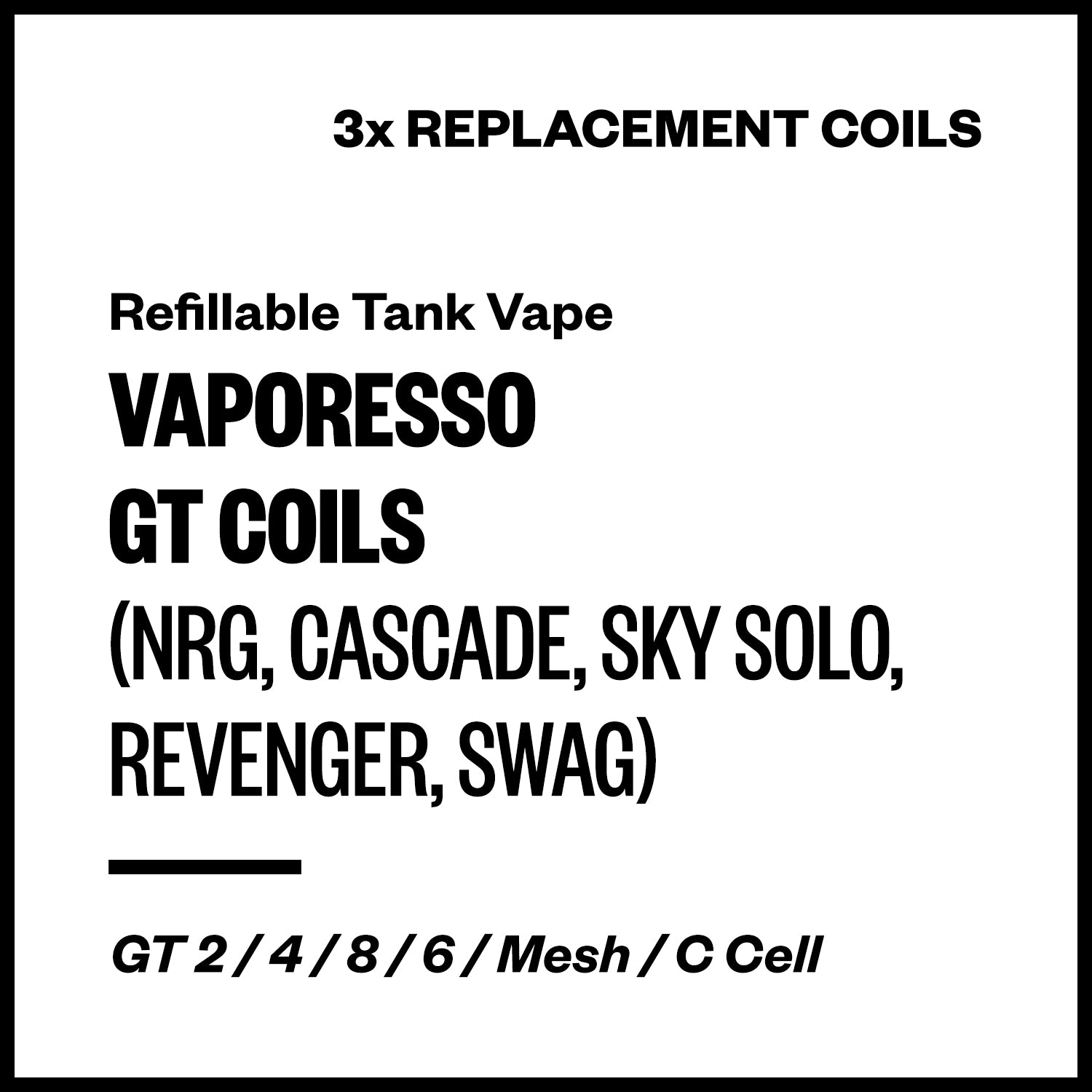 Vaporesso GT Replacement Coils | Vapourium NZ
