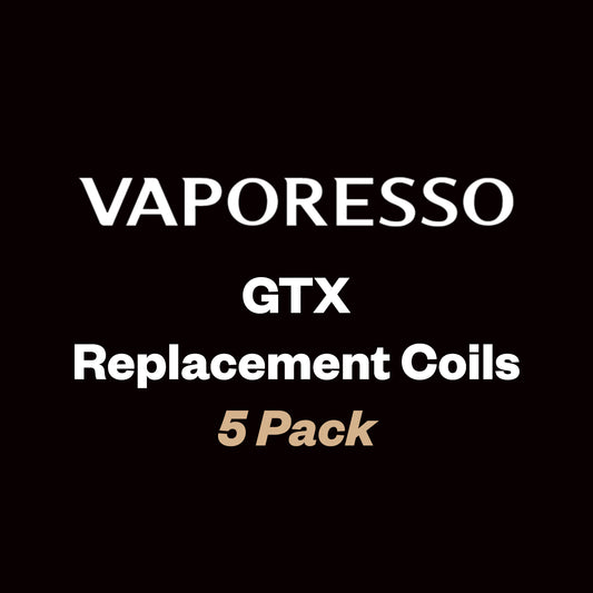 Vaporesso GTX Coils – 5 Pack (0.15Ω, 0.2Ω, 0.3Ω, 0.4Ω, 0.6Ω, 0.8Ω, 1.2Ω)