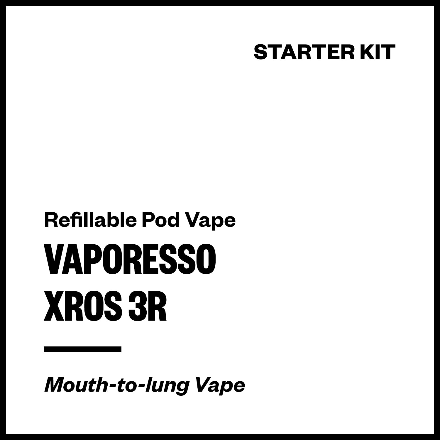 Vaporesso XROS 3R Pod Kit | Vapourium NZ
