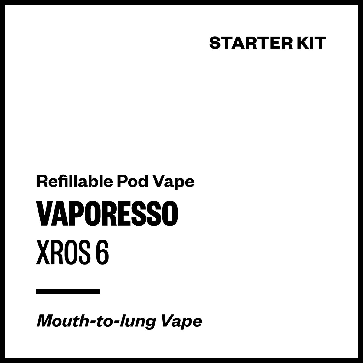 Vaporesso XROS 6 Pod Kit | Vapourium NZ