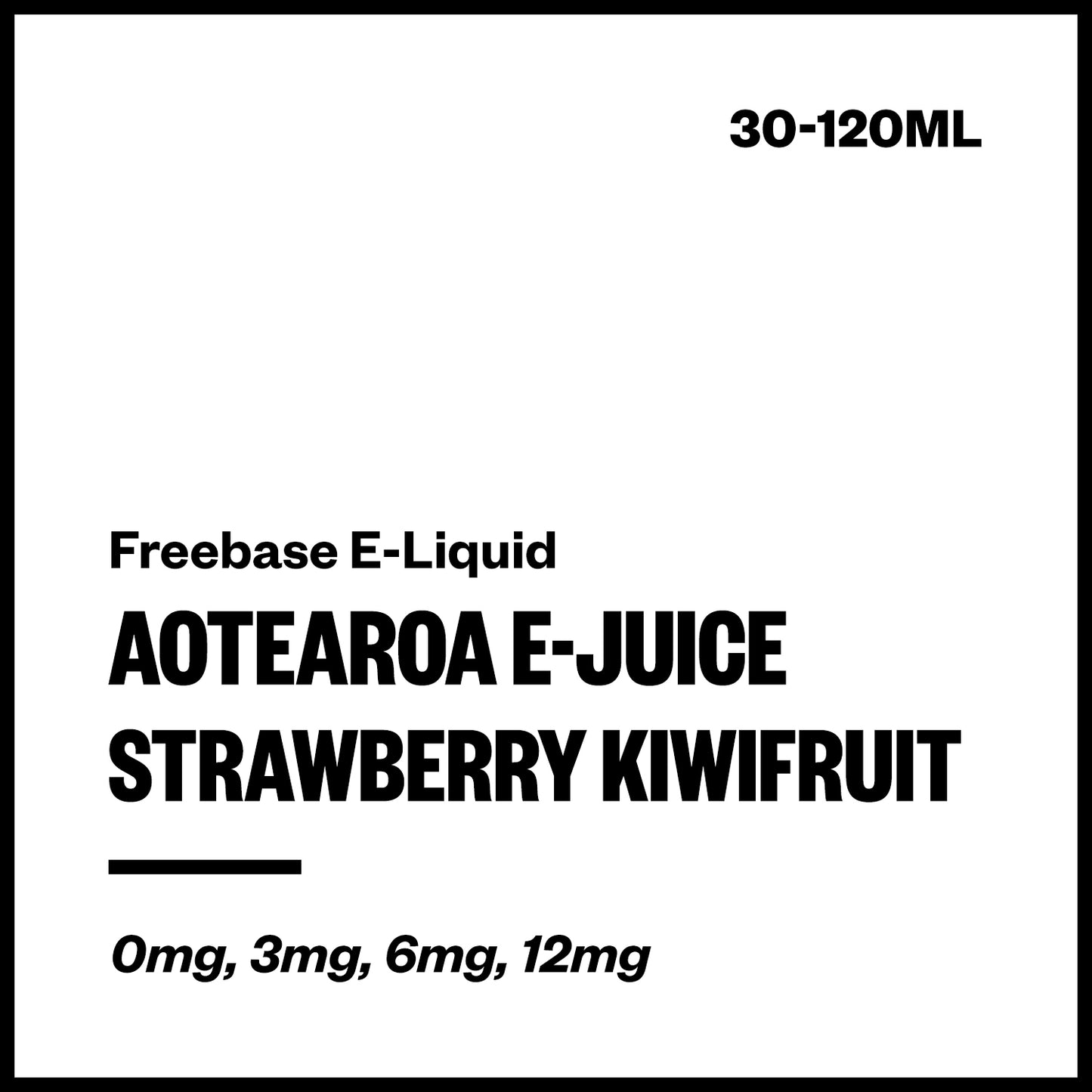 Aotearoa E-Juice - Strawberry Kiwifruit (Freebase E-Liquid) - Vapourium NZ