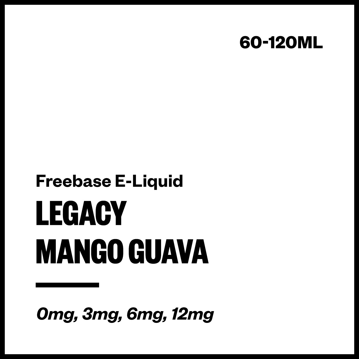 Legacy Mango Guava Freebase E-Liquid - Vapourium NZ