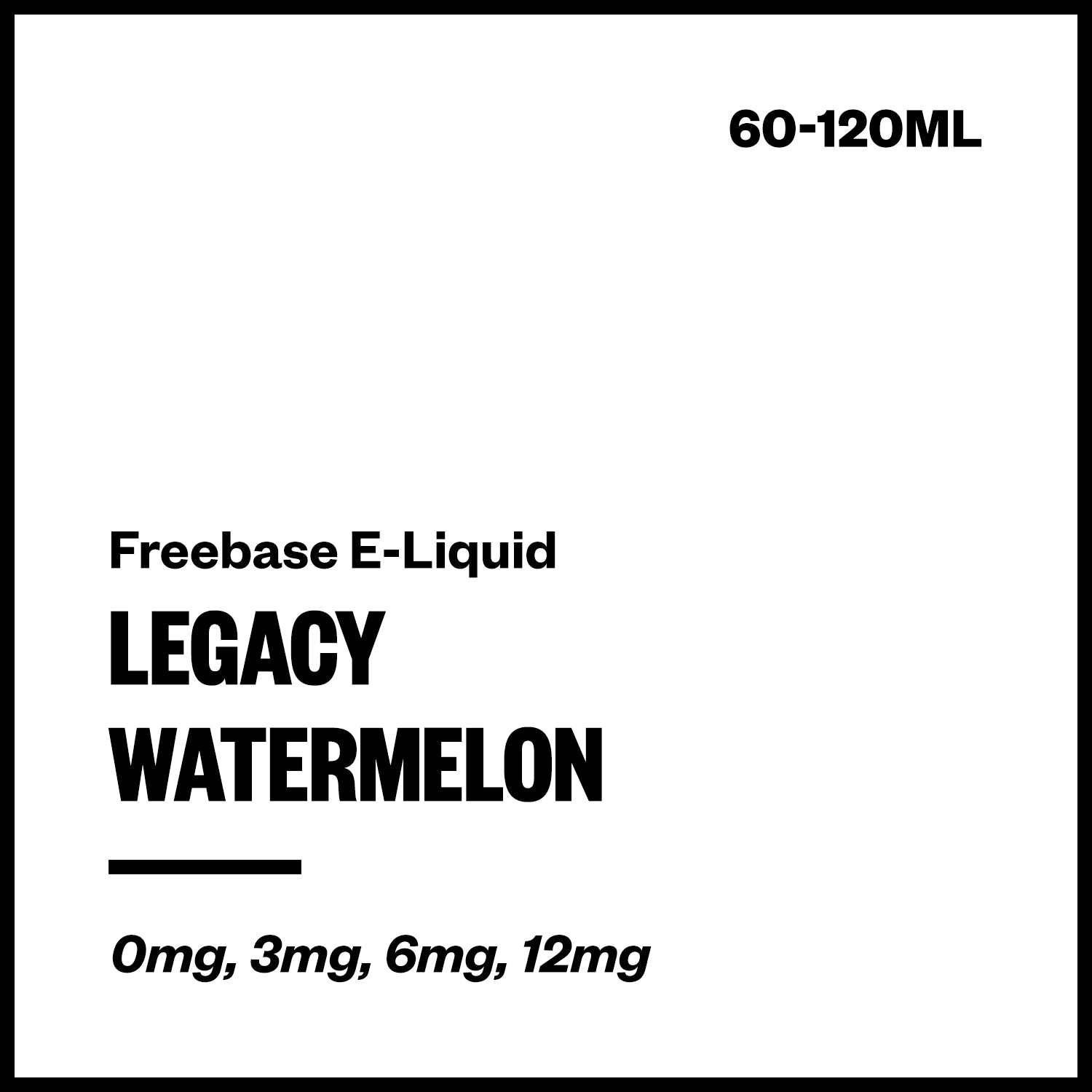 Legacy Watermelon Freebase E-Liquid - Vapourium NZ
