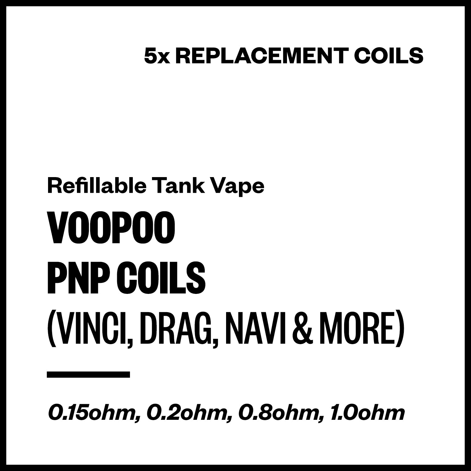 Voopoo PnP Replacement Coils (5 Pack) | Vapourium NZ