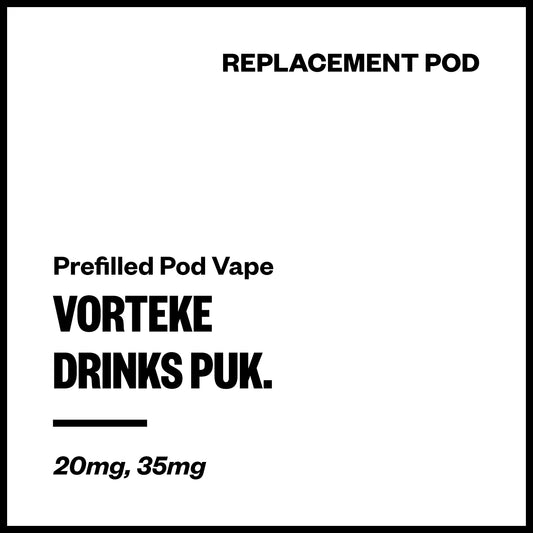 Vorteke Drinks puk. Replacement Pods | Vapourium NZ