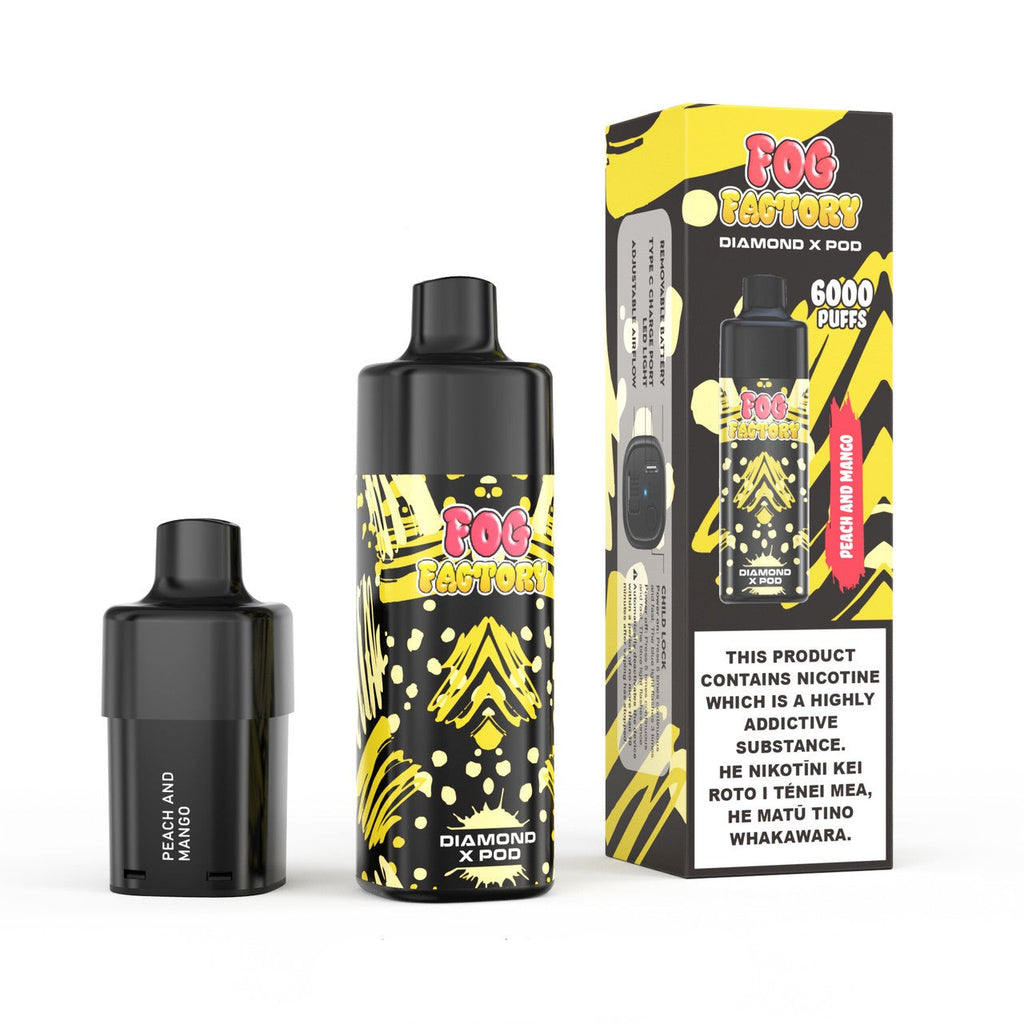 Fog Factory Diamond X Vape Kit - Peach Mango | Vapourium NZ