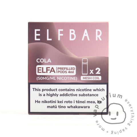 Elfbar ELFA Prefilled Replacement Pods - 2 Pack - Banana - Vapourium, Buy Vape NZ, Ecig, Vape Pens, Ejuice/Eliquid, Christchurch, Dunedin, Timaru