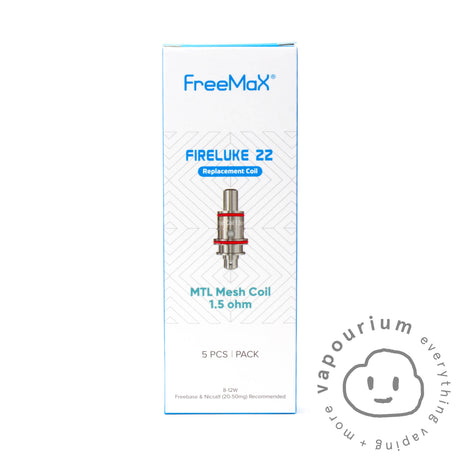 FreeMax Fireluke 22 Replacement Coils - 5 Pack - Vapourium, Buy Vape NZ, Ecig, Vape Pens, Ejuice/Eliquid, Christchurch, Dunedin, Timaru, Auckland, Nelson